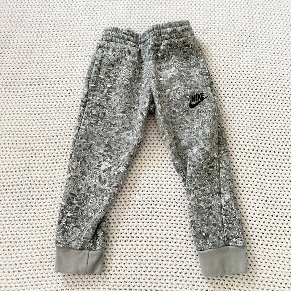 Nike Club HBR Digital Gray Camouflage Print Hoodie Sweatpant Jogger Sets 3-4 - Picture 6 of 11